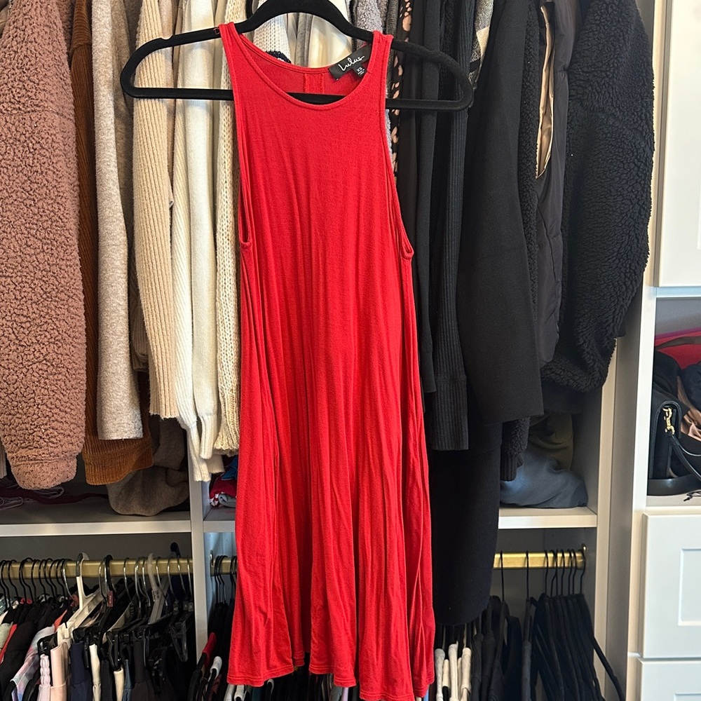 Lulu's Vibrant Red Mini Dress